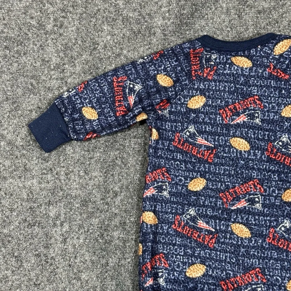 NFL 12 MonthToddler Sleepwear All Over Print Zip Up Coverall Pajamas Choose Team